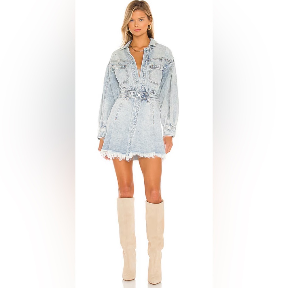 Free People Chain of Command Mini Dress